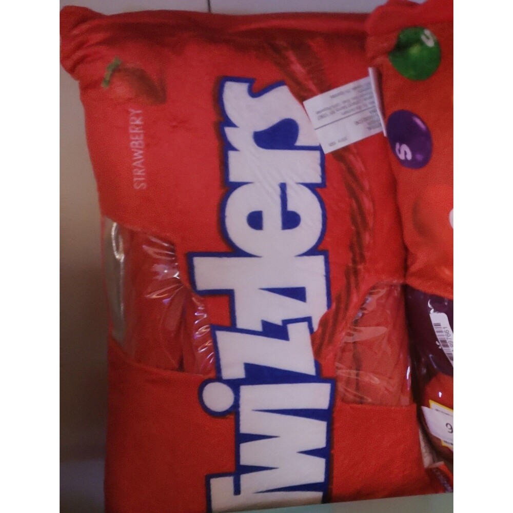 Twizzlers Strawberry Plush Pillow Stuffed Toy Red